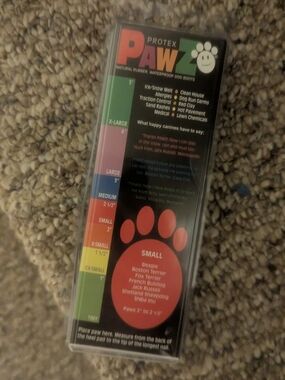 PAWZ Red Waterproof Dog Boots - Small Size